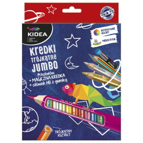 Kidea Kidea, KTG14OKMKA, Jumbo, sada silných pastelek, 14 ks