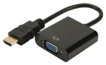 Digitus DA-70461 černá / Převodník HDMI na VGA / audio výstup 3,5 mm / Full HD, UXGA (DA-70461)