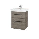 Dřevojas - Umyvadlová skříňka GO SZZ2 50 - D03 Cafe / Úchytka T06 / D03 Cafe 28063H