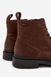 Semišové Zateplené Kotníkové Boty Na Zip Big Star OO174229 Hnědé 43
