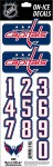 Sport Star Samolepky na helmu Washington Capitals NHL Decals Navy
