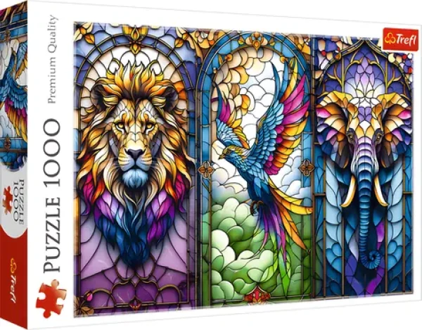 TREFL Puzzle Vitráž se zvířaty