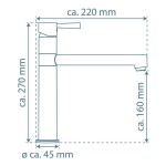 Eisl - Dřezová stojánková baterie MASSIVE, nerez 79125 74125