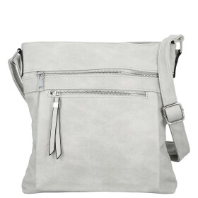 Trendy dámská koženková crossbody kabelka Bree, šedá