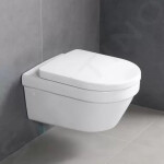 VILLEROY & BOCH - Architectura Závěsné WC se sedátkem SoftClosing, DirectFlush, CeramicPlus, alpská bílá 4694HRR1