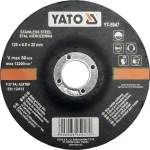 YATO Kotouč brusný na kov 125 x 22 x 6,8 mm vypouklý INOX / Brusný kotouč / Nerezová ocel / 6 ks