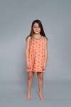 Madeira dívčí košile na široká ramínka meruňkový potisk