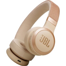 JBL Live 670 NC sluchátka otevřená (On Ear) Bez kabelu, Bluetooth® Potlačení hluku složitelná, Dálkový ovladač, Surround-Sound