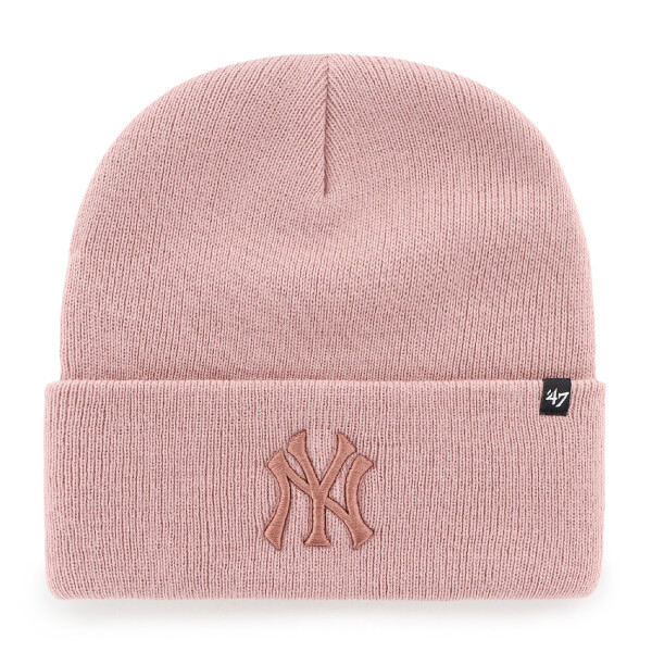 47 Brand Pánská zimní čepice New York Yankees MLB Haymaker '47 CUFF KNIT Dusty Rose