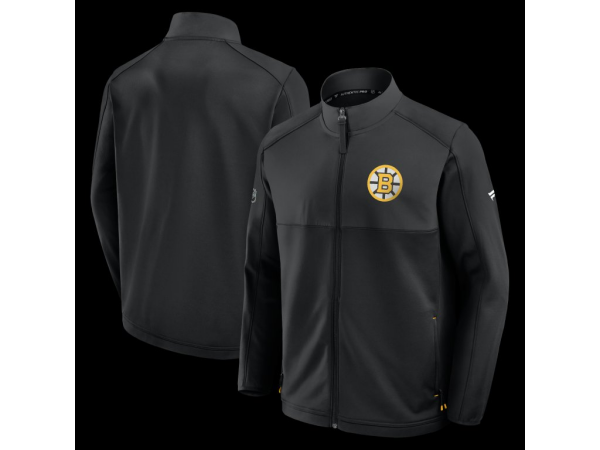 Fanatics Pánská bunda Boston Bruins NHL Authentic Pro Rink Poly Fleece FZ Velikost: L