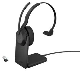Jabra Evolve2 55 UC Mono + Link380a černá / Mono sluchátka / mikrofon / ANC / USB-C / Bluetooth (25599-889-989)
