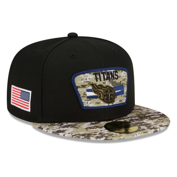 New Era Pánská kšiltovka Tennessee Titans NFL 2021 On-Field Salute to Service 59FIFTY Fitted Velikost: 7 1/2