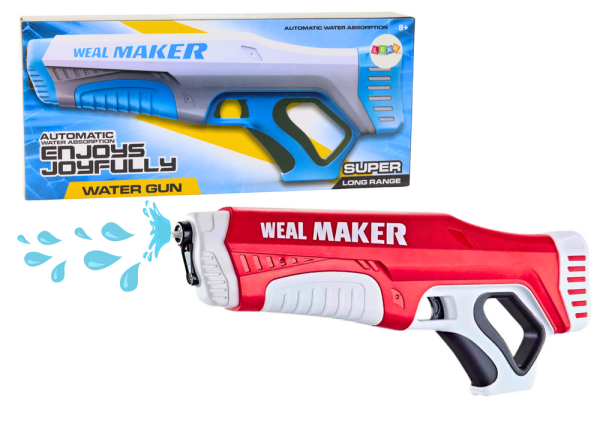 Mamido Automatická vodní pistole 350 ml červená