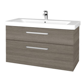 Dřevojas - Umyvadlová skříňka Q MAX SZZ2 105 - D03 Cafe / Úchytka T01 / D03 Cafe 331665A