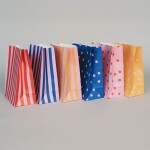 Eulenschnitt Papírový sáček Dots and Stripes 27 × 21 cm – set 6 ks, multi barva, papír