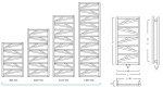 Instalprojekt - Koupelnový radiátor TRICK antracit old - Barva - Antracit, Doporučená topná tyč (W) - 900, Rozměr A - 55, Rozměr C - 185, Skutečný rozměr radiátoru (v mm) - 530 x 1847 mm, Typ připojení - Klasické (na rozteč) RADTRK501816