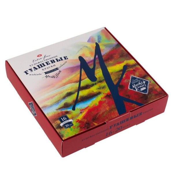 Nevskaya Palitra Master Class kvašové barvy sada 16 x 20 ml