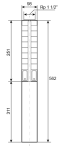 Ponorné čerpadlo EVAK V4S-5M04, 230V, 0,37kW, 2m kabelu