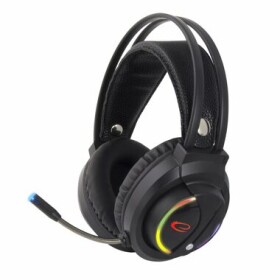 Esperanza EGH470 NightShade RGB herní sluchátka s mikrofonem černá / drátová / LED podsvícení (GAMESPSLU0012)