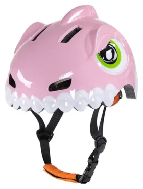 Wozinsky Dinosaurus růžová / Dětská cyklistická helma / velikost 52-56 cm (5907769381171)