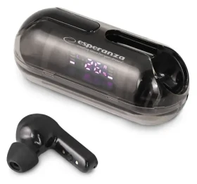 Esperanza EH239K černá / Bezdrátová sluchátka TWS / Bluetooth 5.3 / 4 h hovor / dotykové ovládání (EH239K)
