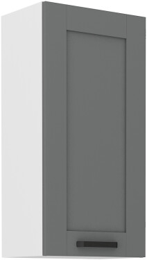 Horní skříňka Luna 45 G-90 1F Barva korpusu: Bílá, Barva dvířek: Dust Grey
