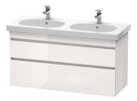 DURAVIT - DuraStyle Umyvadlová skříňka 61x115x45 cm, 2 zásuvky, lesklá bílá DS648602222