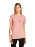 Dámské merino tričko s krátkým rukávem ICEBREAKER Wmns 150 Tech Lite SS Tee Sunrise Sumit, Blush velikost: M