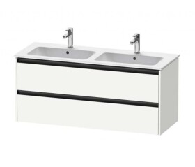 DURAVIT - Ketho.2 Umyvadlová skříňka 55x128x48 cm, 2 zásuvky, matná bílá K25266018180000