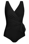 Dámské jednodílné plavky Thailand3 1069F23 19a - SELF černá 4XL