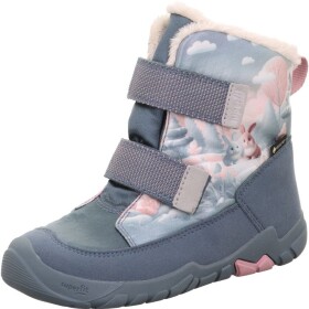 Dívčí zimní obuv Superfit barefit TRACE GTX Blue/Pink 1-006041-8010 - 27