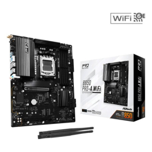 ASRock MB Sc AM5 B850 Pro-A WiFi, AMD B850, 4xDDR5, 1xUSB-C, 1xHDMI, WiFi, ATX EDF_1883009