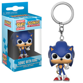 Funko Pop Keychain-Games- Sonic w/ RIng