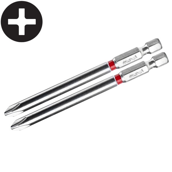 FORTUM 4741222 Bit prodloužený, PH 2, 90mm, sada 2ks