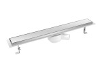 MIDAS Sprchový odvodňovací žlab SET (nerez dno + rošt DUO + izolační manžeta 700 mm) p4398