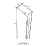CERANO - Rozšiřovací profil pro sprchové dveře Lantono L/P - chrom - 30 mm CER-543931