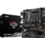 MSI A520M PRO / AMD A520 / DDR4 / SATA III RAID / USB / GLAN / M.2 / sc.AM4 / mATX (7D14-005R)