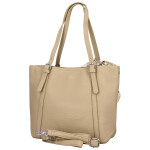 Stylová dámská koženková kabelka na rameno Finlay, béžová