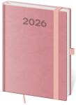 Týdenní diář 2026 Helma B6 - Print Pop růžový