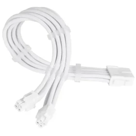 SilverStone Kabel EPS 8-Pin na 2x EPS/ATX 4+4-Pin 300mm - bílá (SST-PP07E-EPS8W-V2)