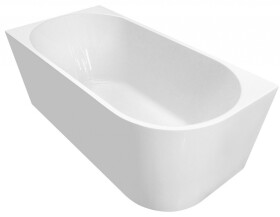 AQUALINE - TIBERA L rohová stojící vana, 150x75cm, bílá E1047