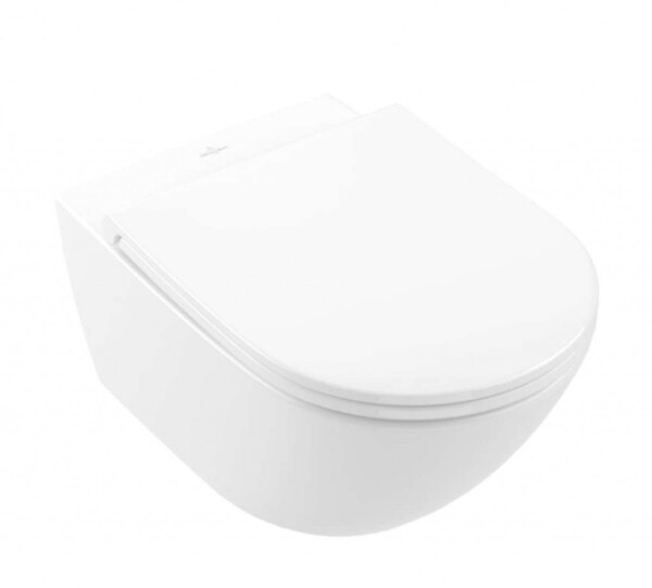 VILLEROY & BOCH - Subway 3.0 Závěsné WC se sedátkem SoftClosing, TwistFlush, CeramicPlus, alpská bílá 4670T9R1