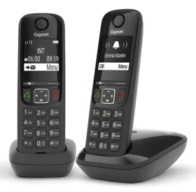 Gigaset AS690 Duo černá / Bezdrátový domácí telefon / 2 sluchátka / Telefonní seznam 100 čísel (L36852-H2816-C101)
