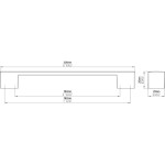 Siro Nábytková úchytka 2328 černá mat (S12023)