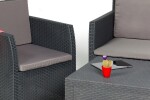 TOOMAX DIANA 2 SEATER zahradní plastový set - grafit