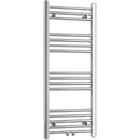 CERANO - Koupelnový radiátor Benito - středové připojení 50mm/boční - 271 W - chrom - 1000x450 mm CER-481751