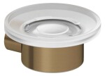 KLUDI - Vela R Mýdlenka s držákem, sklo/kartáčovaný bronz 58985N1