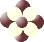 Balónky kytka hnědá-vanilla balonky.cz Balónky kytka hnědá-vanilla balonky.cz