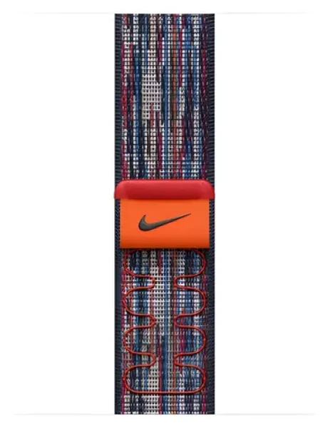 Apple Watch Nike Sport Loop 40mm Blue/Red / řemínek pro Apple Watch / 130–190 mm (MC1J4ZM/A)