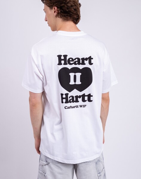 Tričko Carhartt WIP S/S Heart II Hartt T-Shirt White